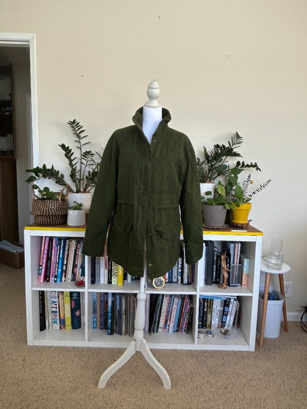 Olive Green Military Style Jacket